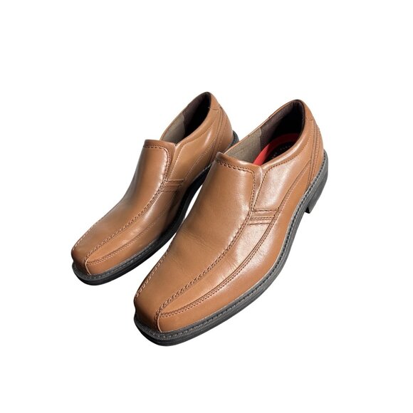 Rockport Walkability Men\'s Brown Leather Bicycle Toe Slip-On Shoes Size 9 main image 6